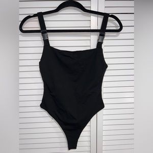 Superdown Bodysuit with Buckle Straps